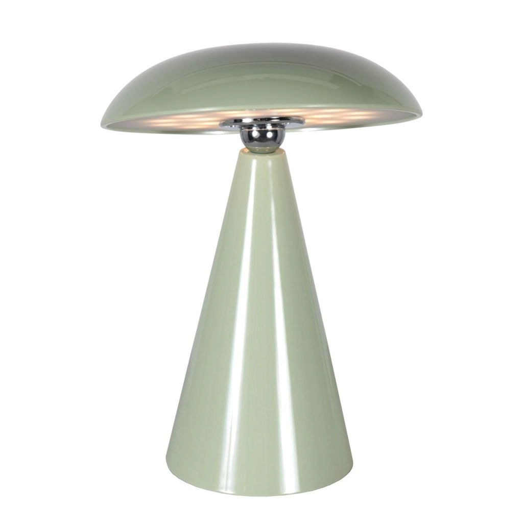 Wiederaufladbare Tischlampe Mush Grün