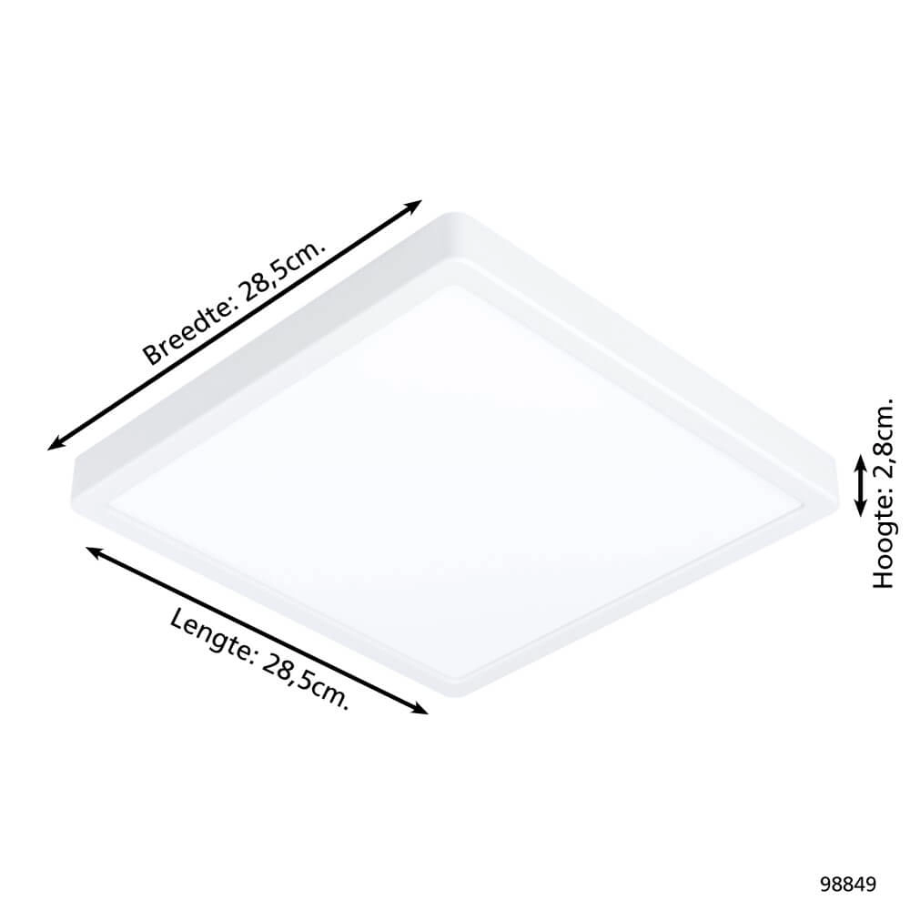 Deckenlampe Zigbee Fueva-Z 28,5x28,5cm weiß Eglo 9002759988494