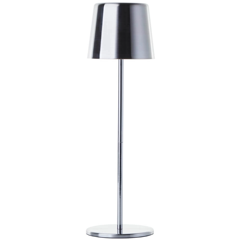 Wiederaufladbare Tischlampe Xaana Nickel Brilliant 4004353441462