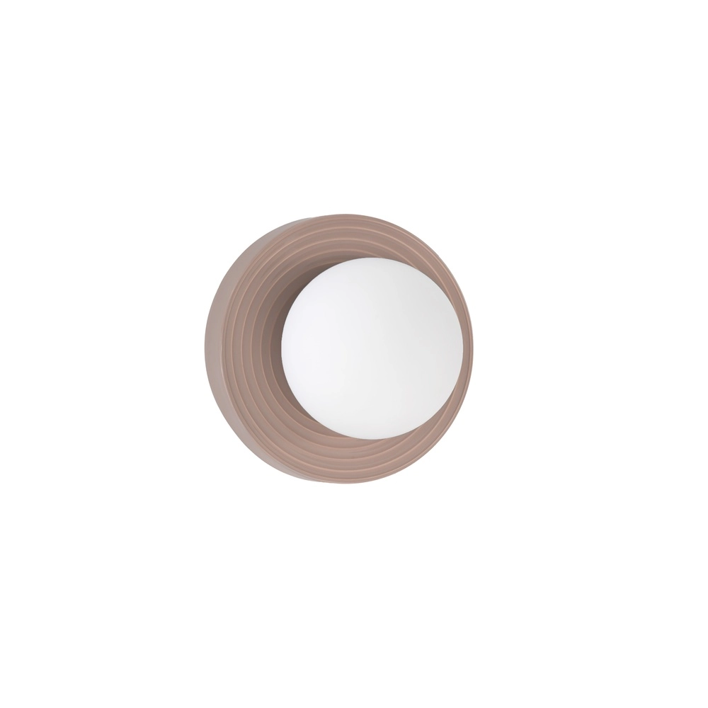 Wandleuchte Orbique mokkabraun Ø 22cm Lyora 5212017483874