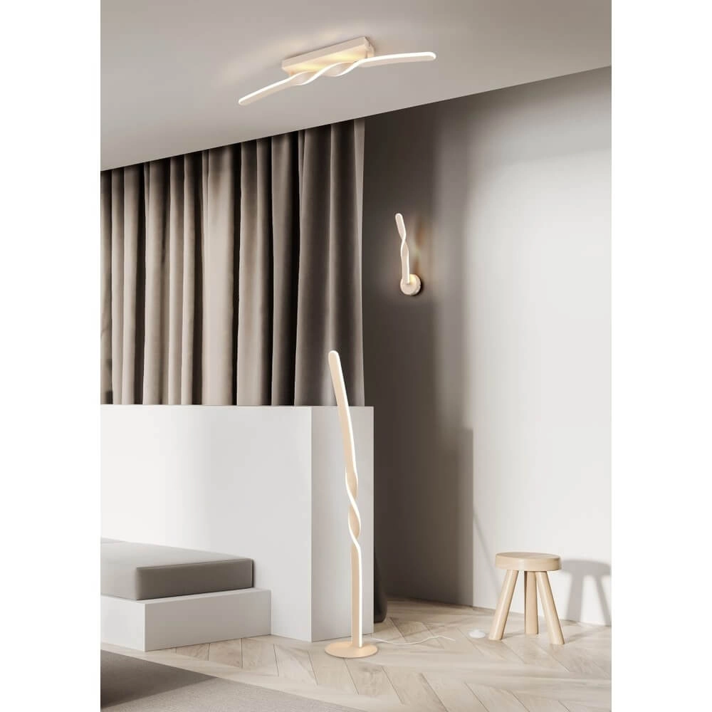 Design-Deckenleuchte Ginko sandig Trio 4017807642544