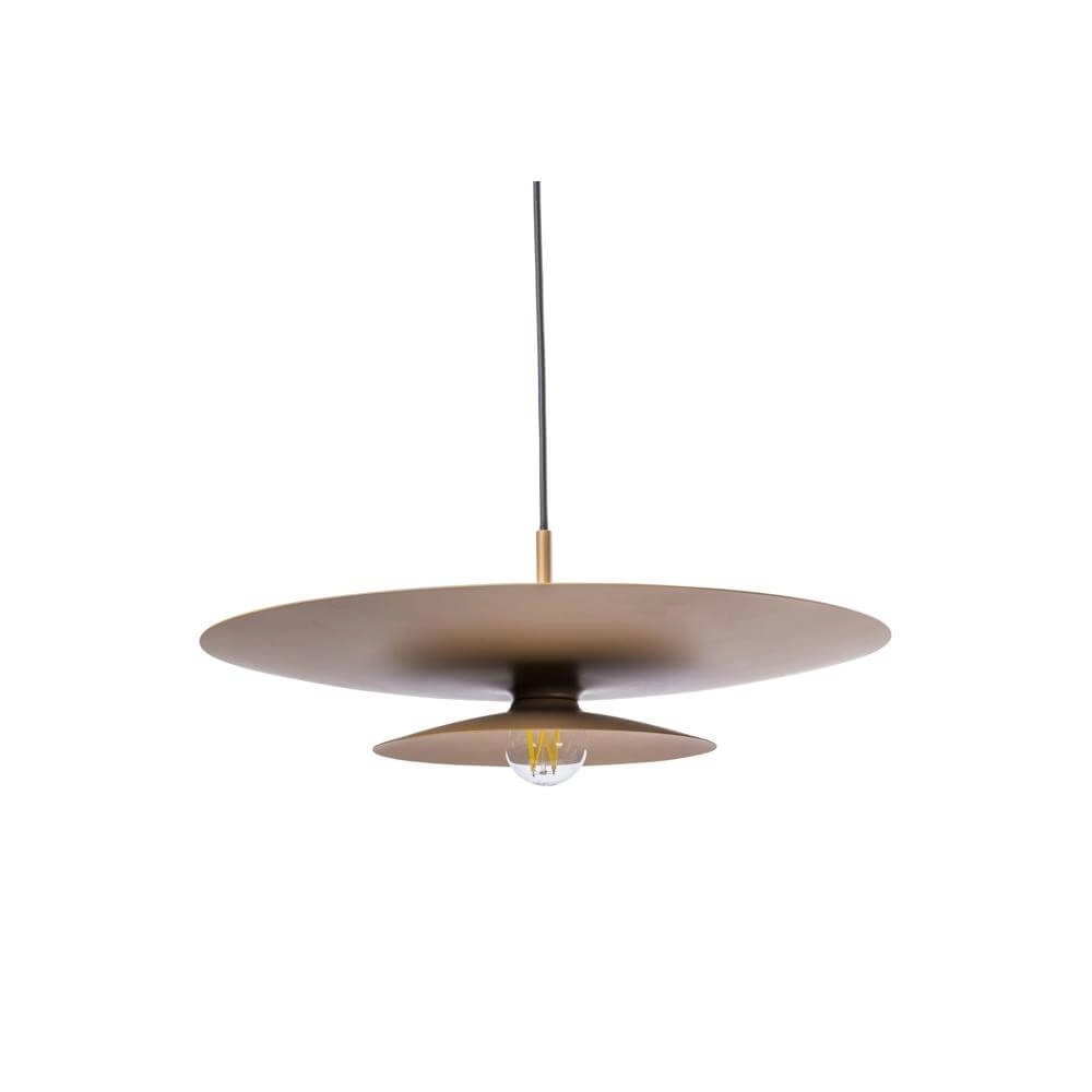 Pendelleuchte Linares Regenschirm braun Ø 50cm Artdelight 8720701101678