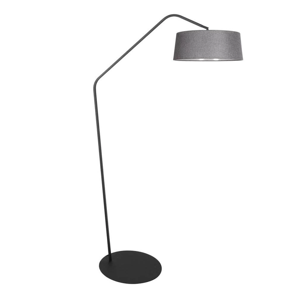 Stehlampe Zig-Zag schwarz mit Grauton Ø 48cm