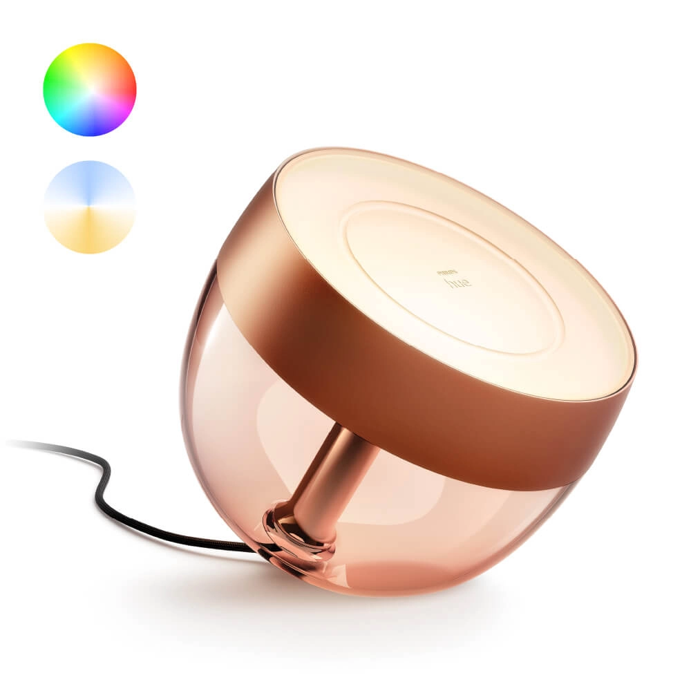 Uplight Hue Iris - White and color Rotes Kupfer