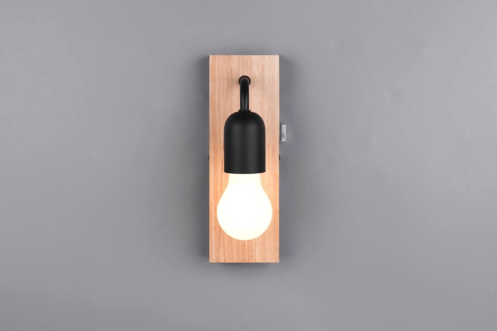 Ländliche Badezimmer-Wandleuchte Arturo 1x E27 Trio 4017807615678