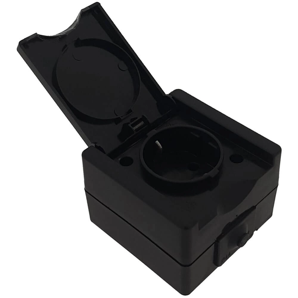 Steckdose ProAQA Erdung schwarz Lyora 4008224658898