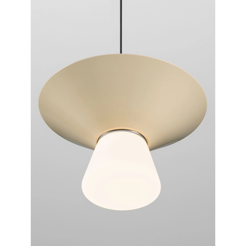 Design-Pendellampe Baris weiß mit grauem Ø 22 cm Lyora 5212017495273