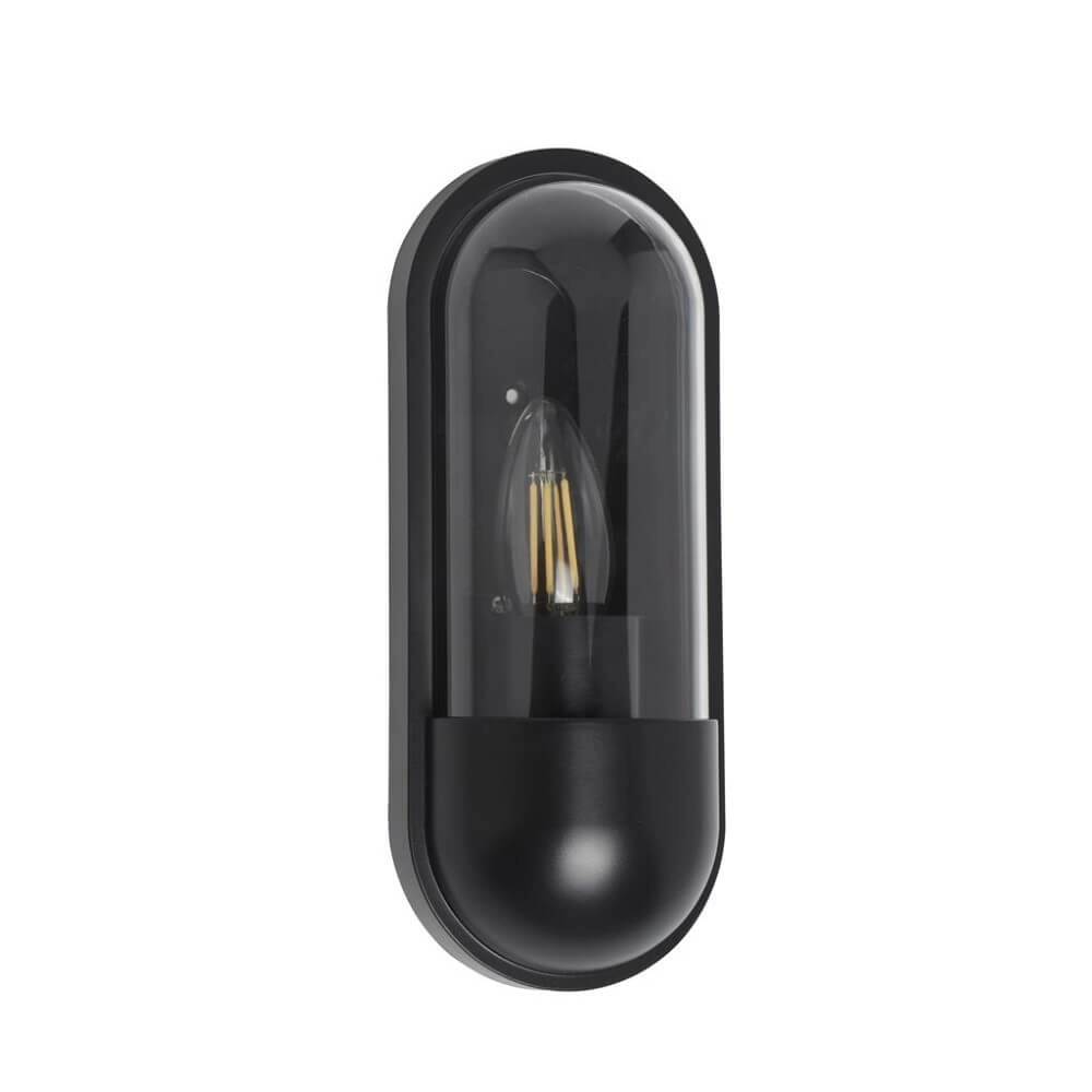 Sleek outdoor lamp Capsule black