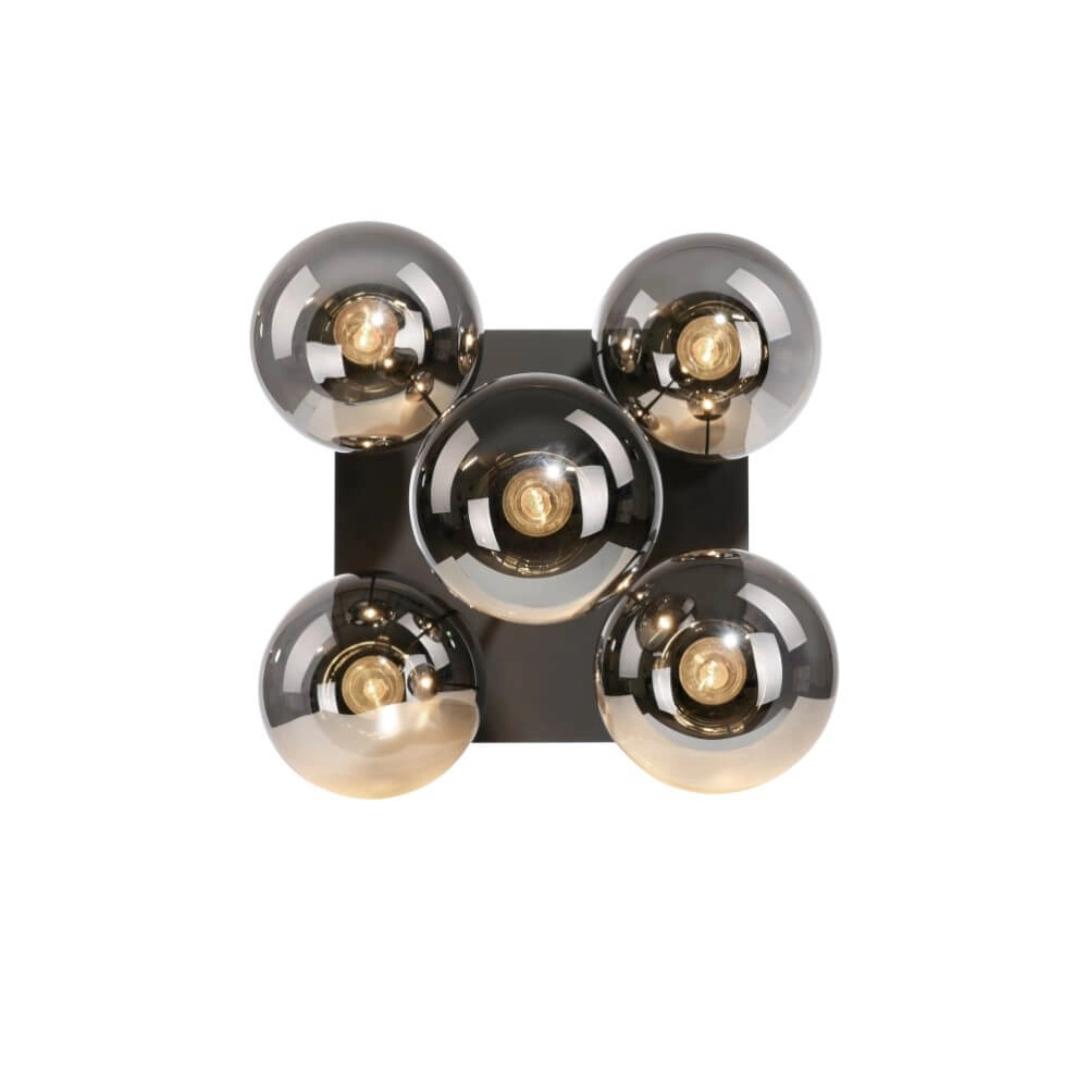 5-flammige Deckenleuchte Big Widow Schwarz Just Light 4043689988371