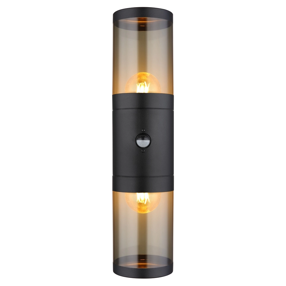 Moderne Wandlampe Xeloo Schwarz mit Sensor Globo 9007371435289