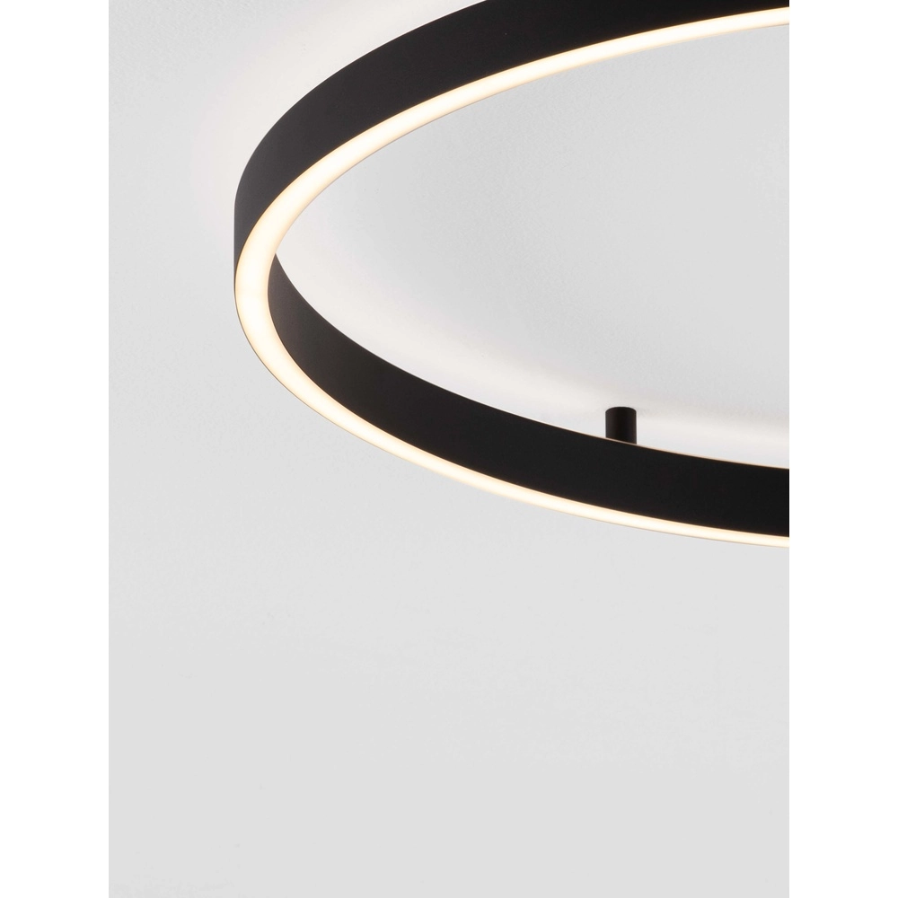 Deckenlampe Hedra rund Ø 60cm schwarz Lyora 5212017448880