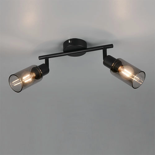 Design-Deckenlampe Mars 2-Licht Schwarz