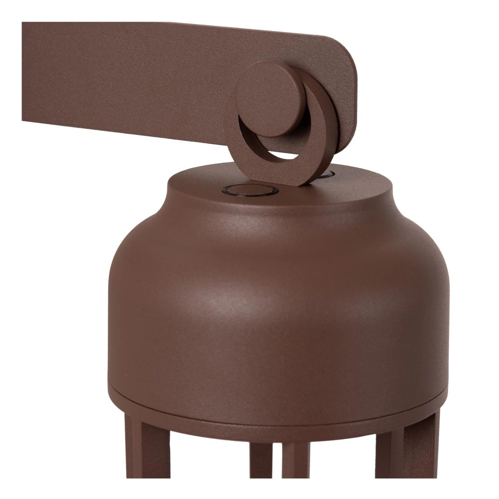 Wiederaufladbare Wandlampe Wells Rostbraun Lucide 5411212334121