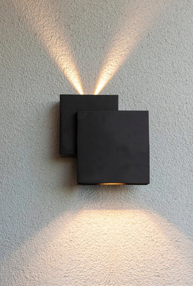 Design-Wandleuchte Rialto Schwarz Lutec 6939412014944