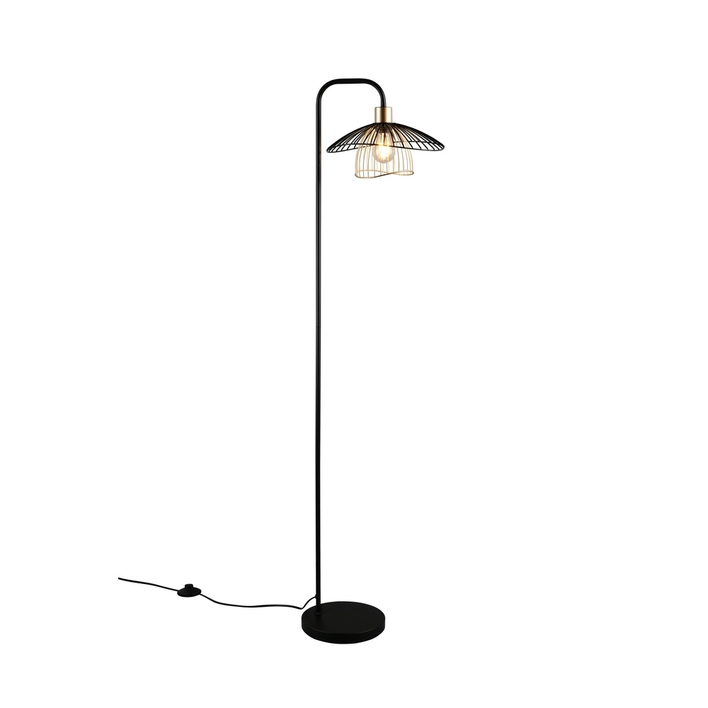 Stehlampe Lauris Schwarz Trio 4017807678109