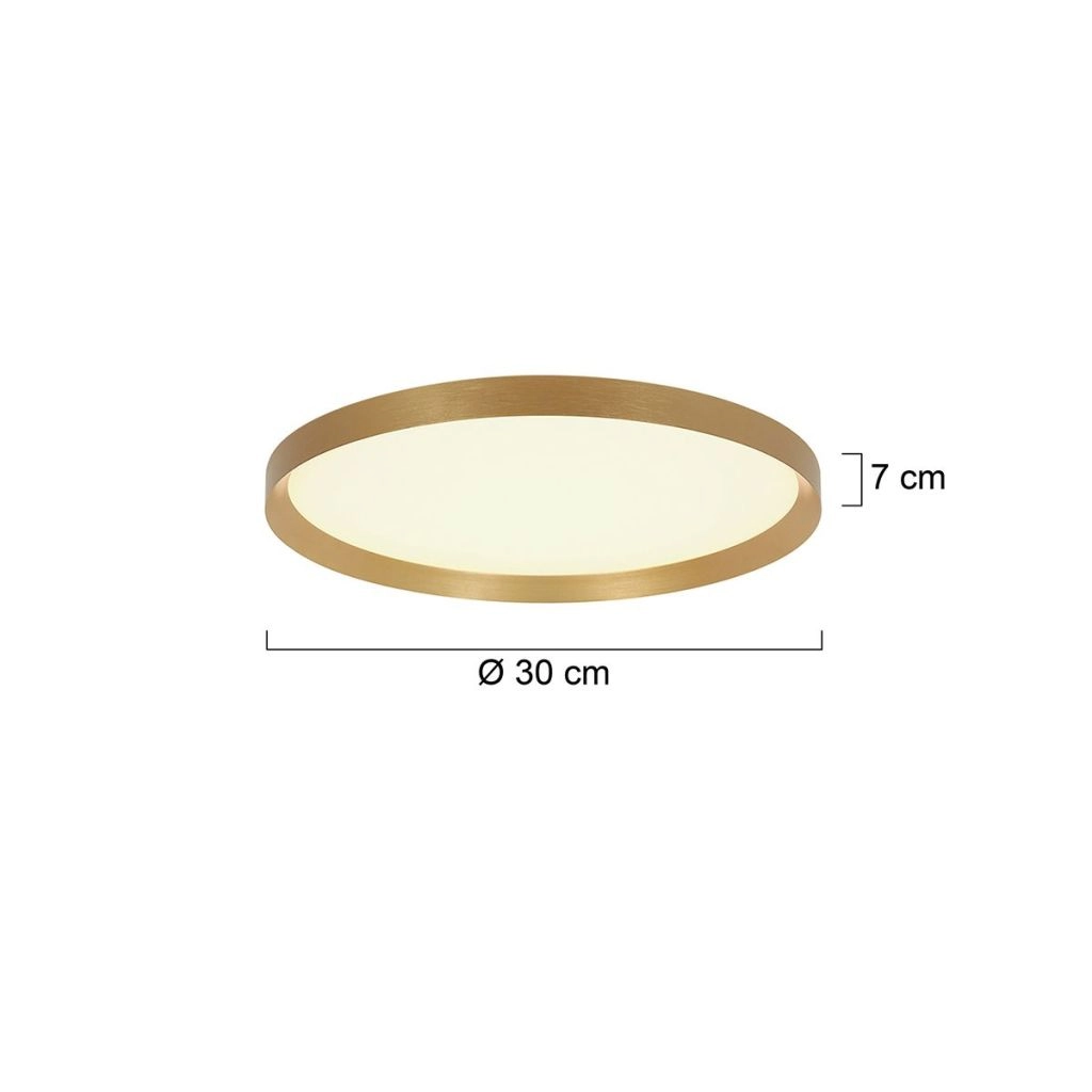 Moderne Deckenbeleuchtung Flady gold Ø30cm Steinhauer 8712746180985