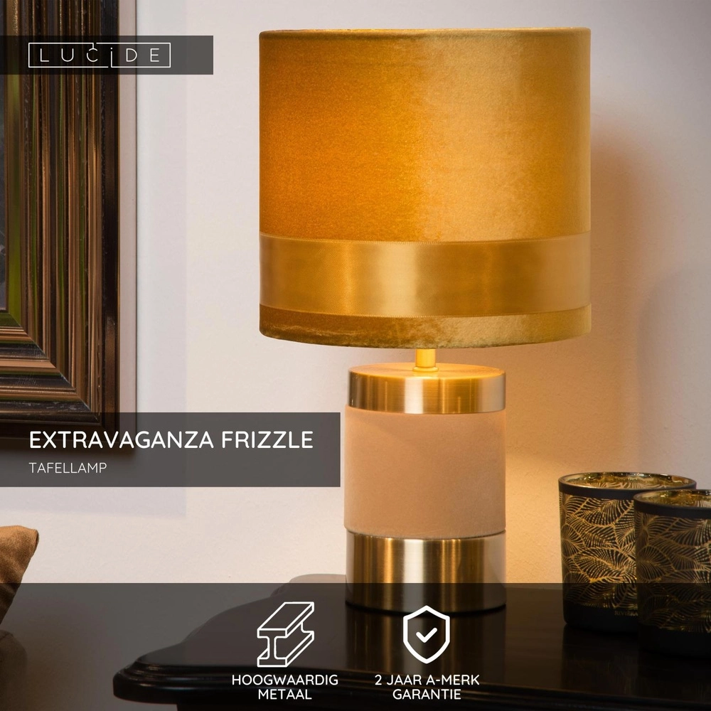 Design-Tischlampe Extravaganza Frizzle Gelb Lucide 5411212105264