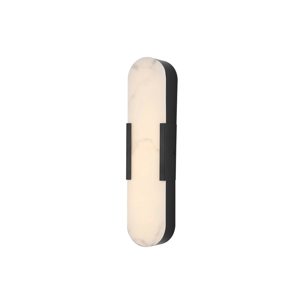 Wandleuchte Opaline schwarz 50cm Searchlight 5053423300764