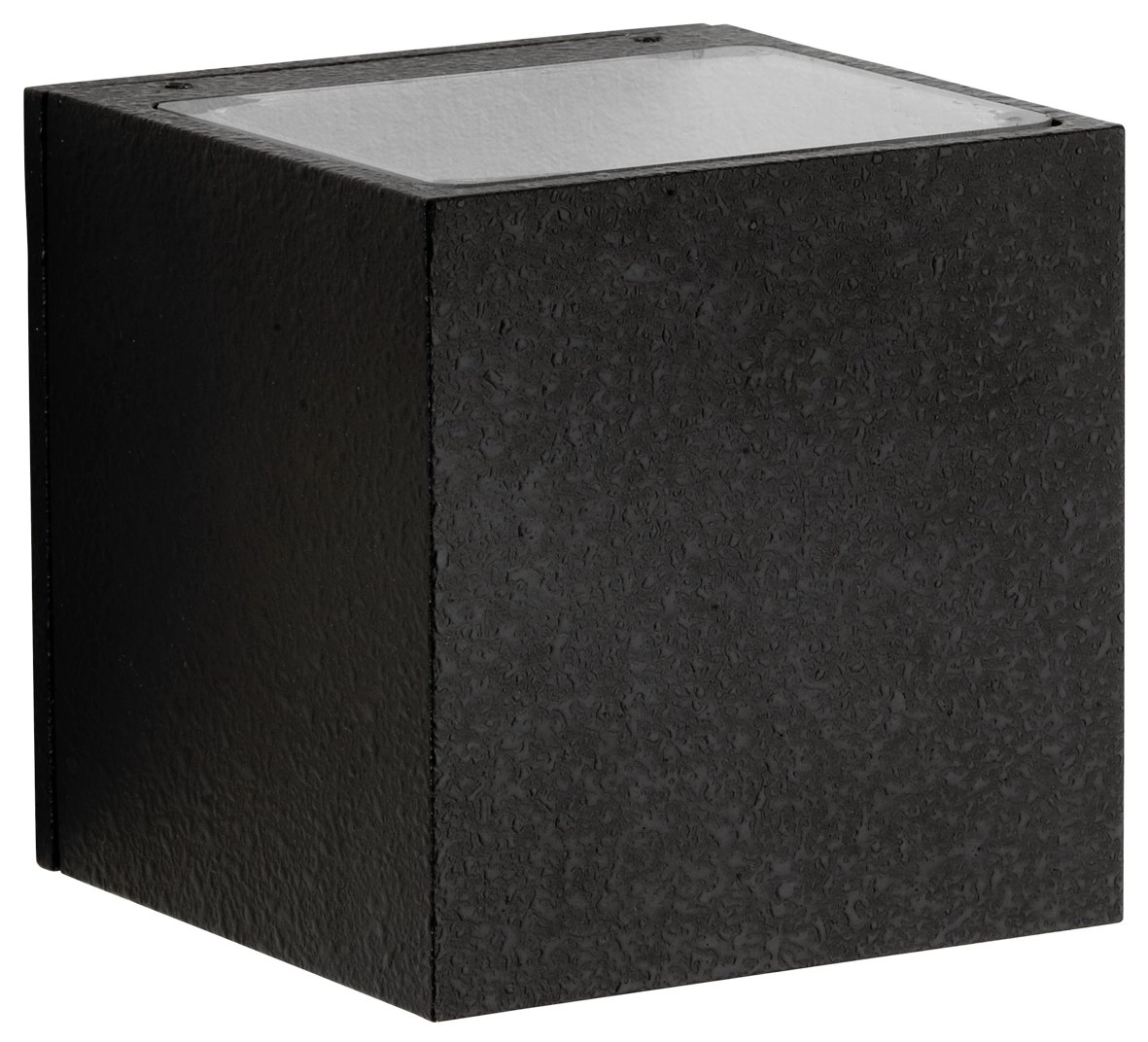 Quadratische LED-Wandleuchte Rhain 10,5 cm - schwarz Albert 4007235623727