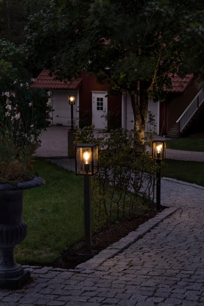 Schwarze Terrassenlampe Carpi KonstSmide 7318307350753