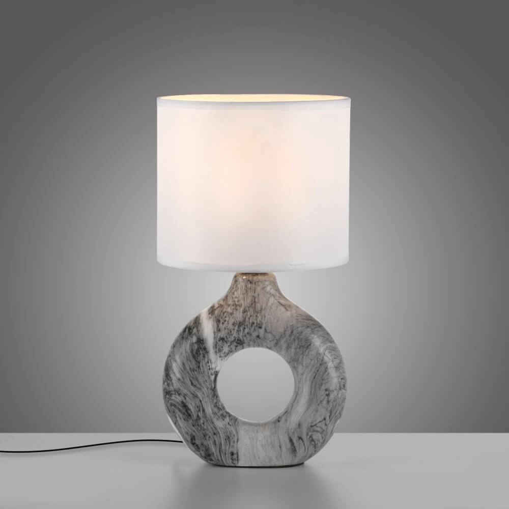 Tischlampe Carara grau Just Light 4043689004835