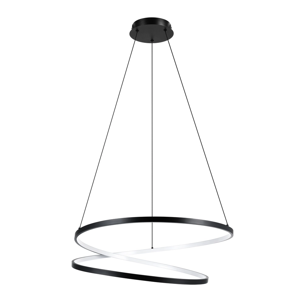 Ø 70cm LED-Pendellicht Ruotale Schwarz Eglo 9008606303526