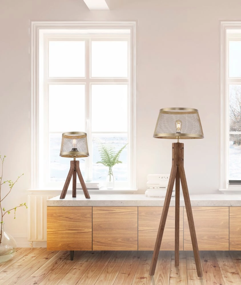 Tischlampe Frederik Messing Just Light 4043689976170