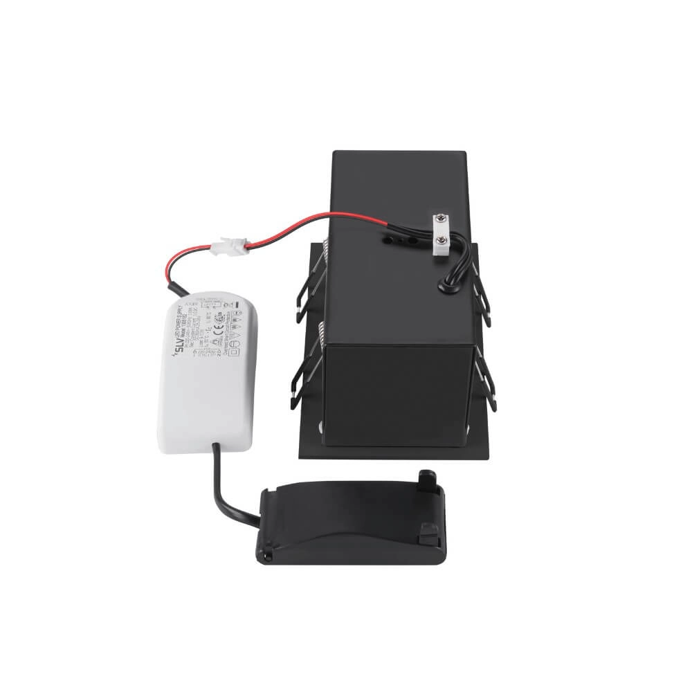 Quadratischer LED-Einbaustrahler Kadux Double 2x LED - schwarz - 3000K SLV 4024163279109