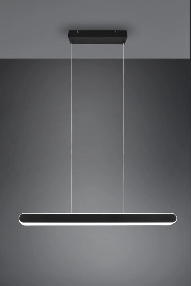 Hängelampe Helios 130cm schwarz Trio 4017807577839