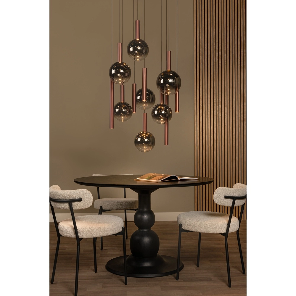 Design vide Pendellampe Jasmine Kupfer 12-Licht Premium by Lucide 5411212741271