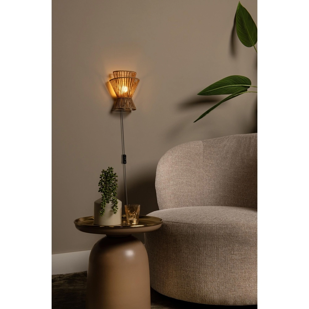 Wandlampe Tasman Rattan Lucide 5411212105981