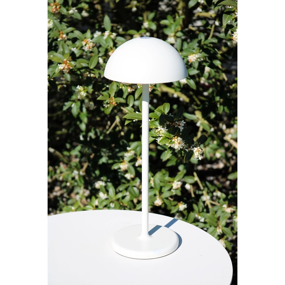 Wiederaufladbare Tischlampe Joy IP54 weiß Lucide 5411212151957