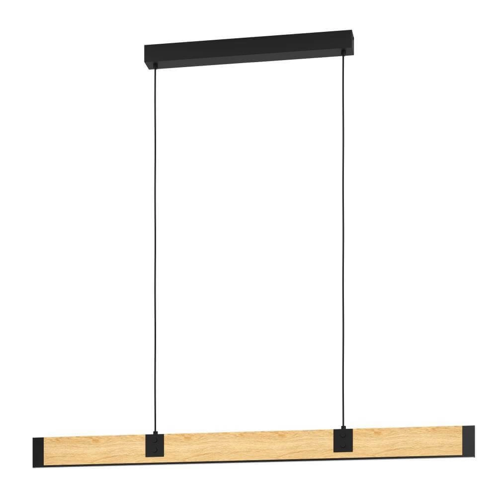 Hängelampe aus Holz Caminarro 178cm