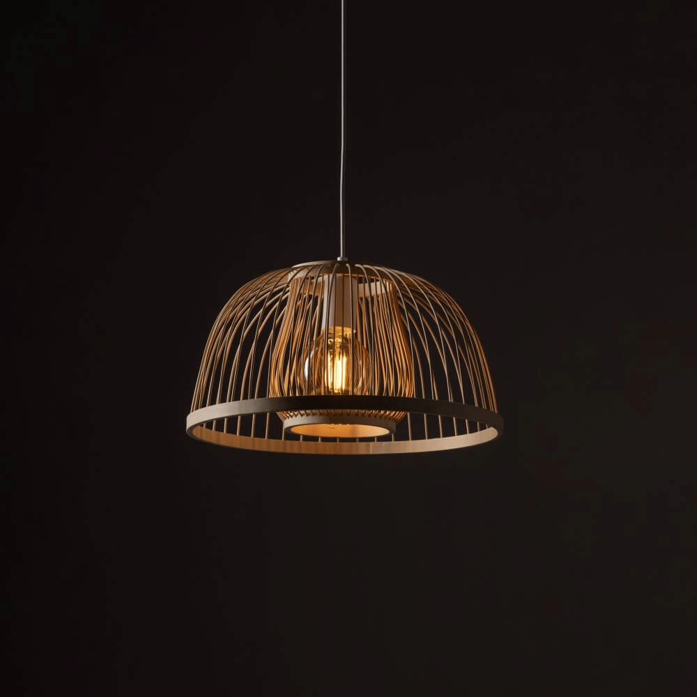 Natürliche Pendelleuchte Krabi Rattan Ø 40cm Lyora 5903139111584