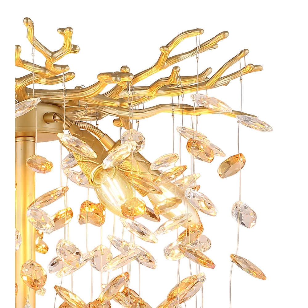 Stehlampe Queena gold Ø 46 cm Globo 9007371533688