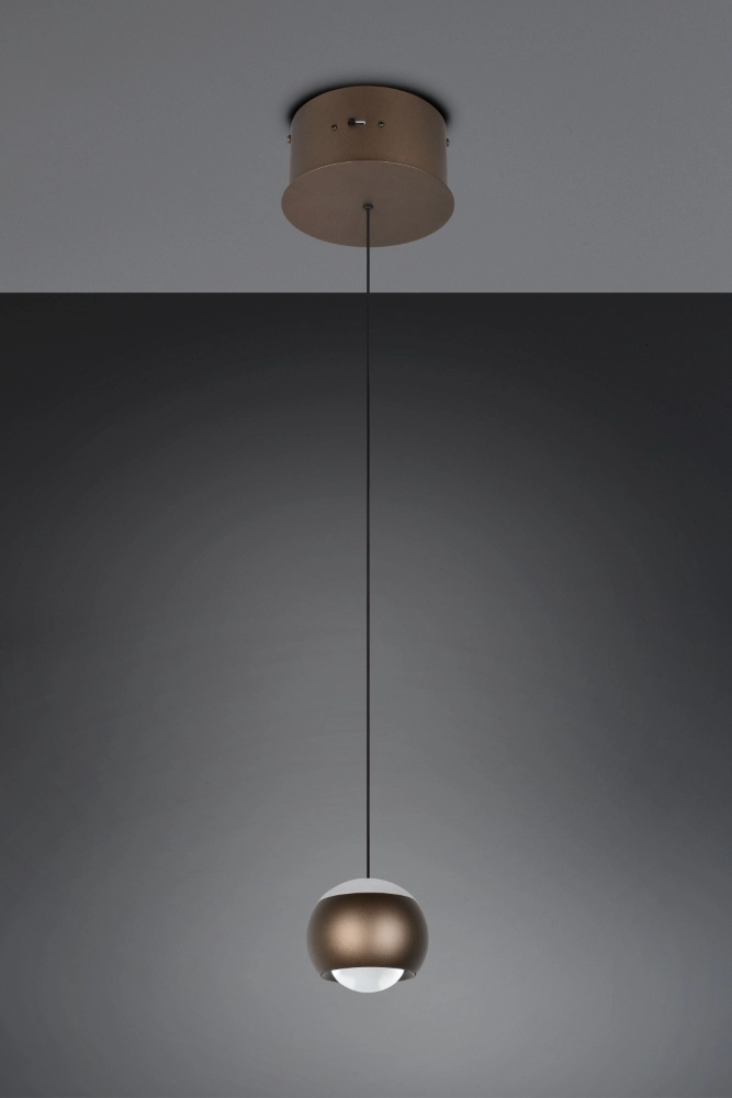 LED-Pendellicht Orbit 1-hellplatinbraun Trio 4017807686555