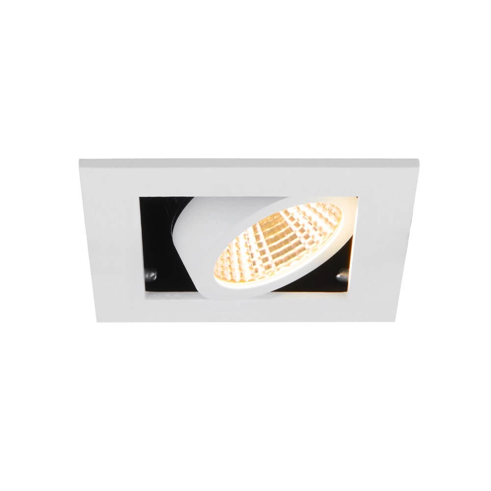 Quadratischer LED-Einbaustrahler Kadux Single 1x LED - weiß - 3000K SLV 4024163279314