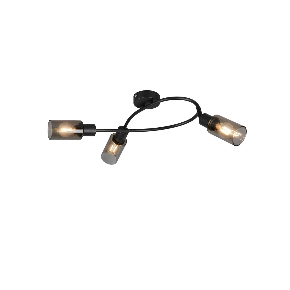 Design-Deckenlampe Mars 3-Licht Schwarz Trio 4017807670493