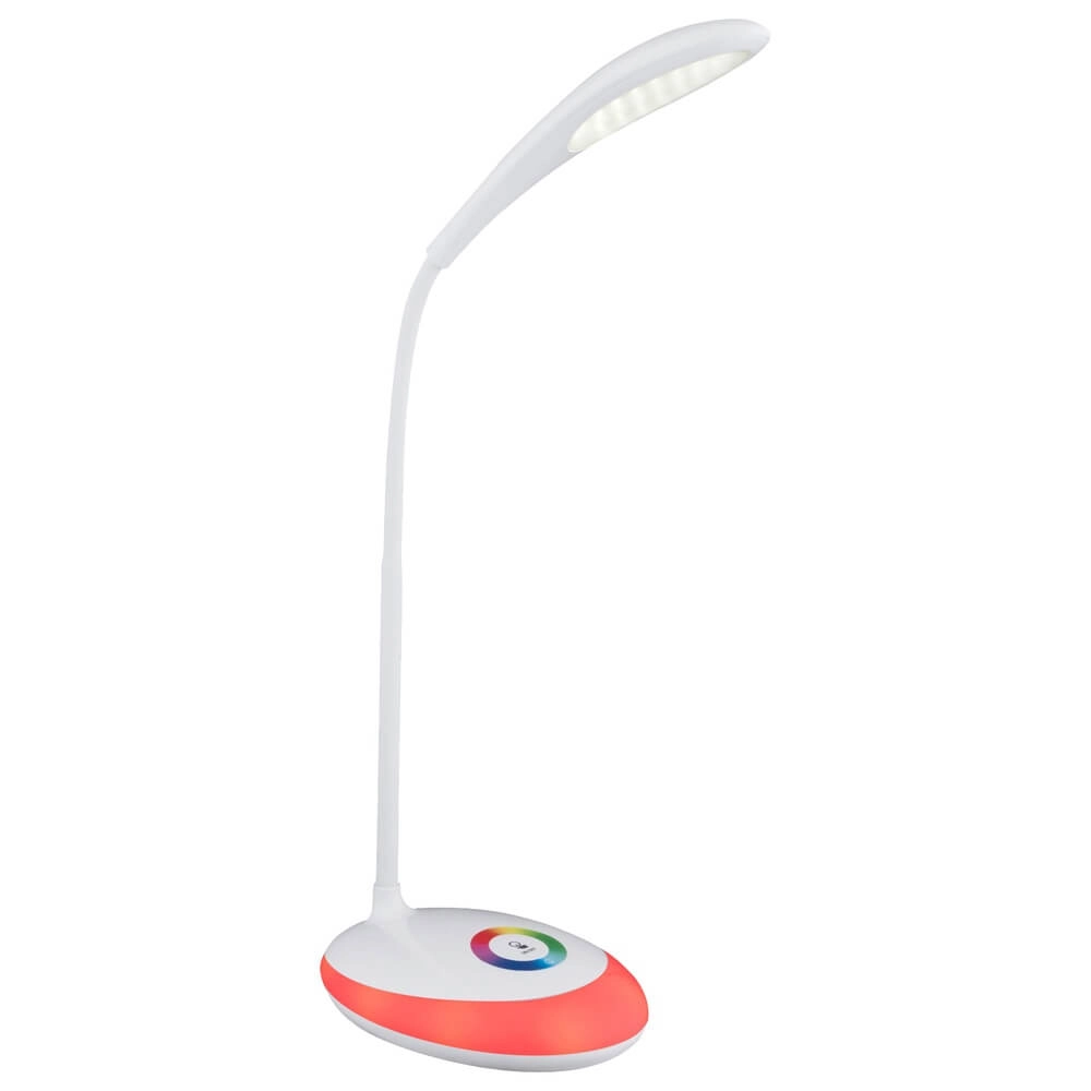 Schreibtischlampe Minea weiß