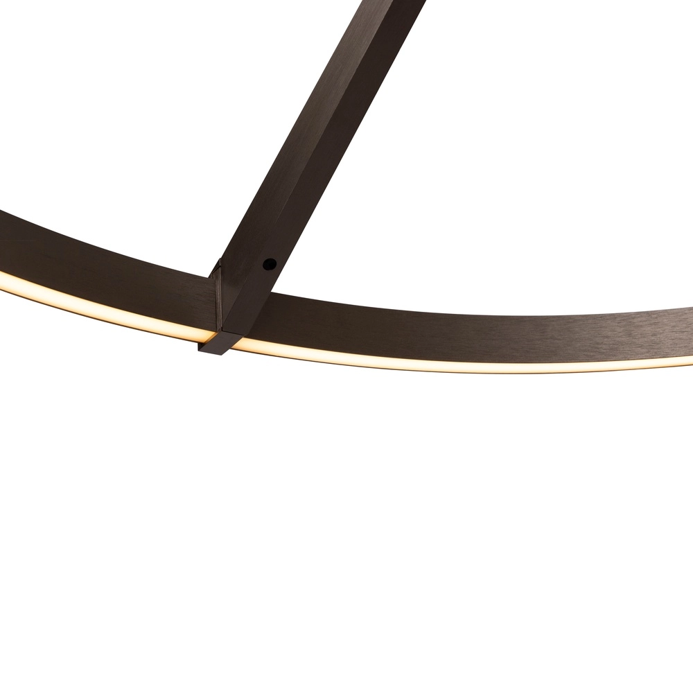 Elegante LED-Pendelleuchte Applause gebürstetes Metall – Ø 80 cm Premium by Lucide 5411212221841