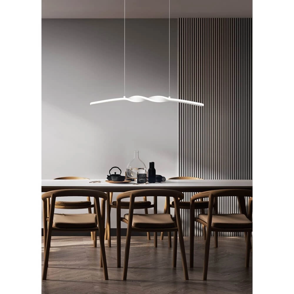 Design-Pendelleuchte Ginko weiß Trio 4017807642438