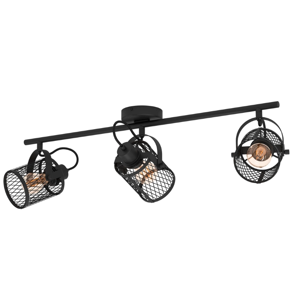 Deckenlampe Dellow 1 schwarz 3-flammig