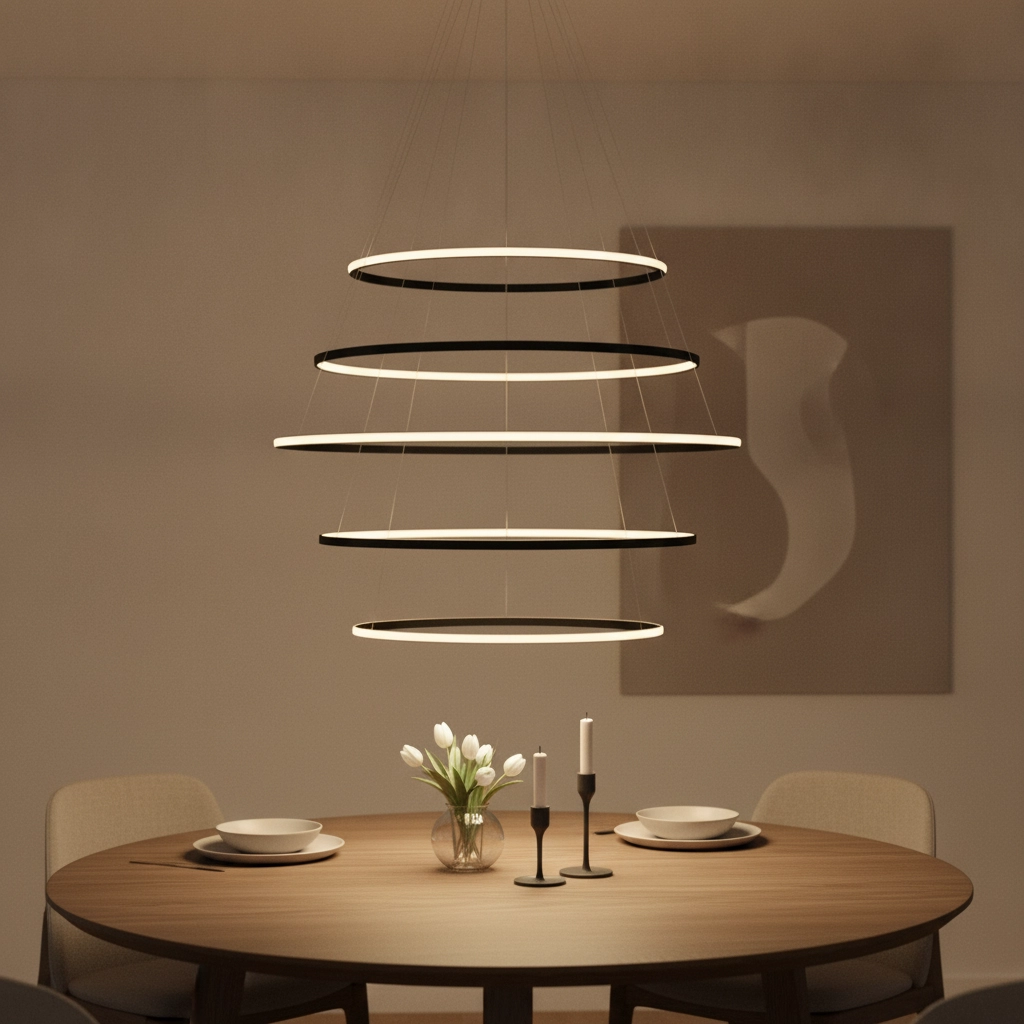 Design-Pendelleuchte Maelo schwarz Ø 120cm