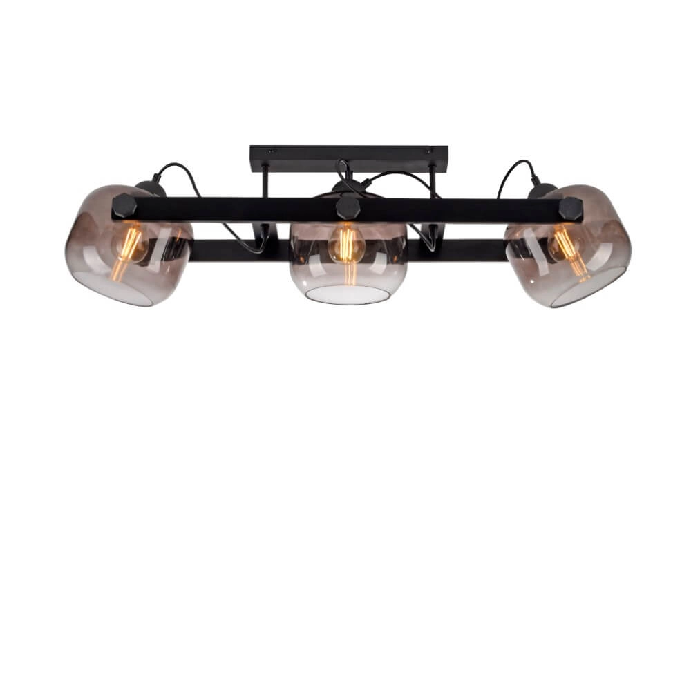 Deckenleuchte Cup 2.0 3-flammiges Rauchglas Just Light 4043689004743