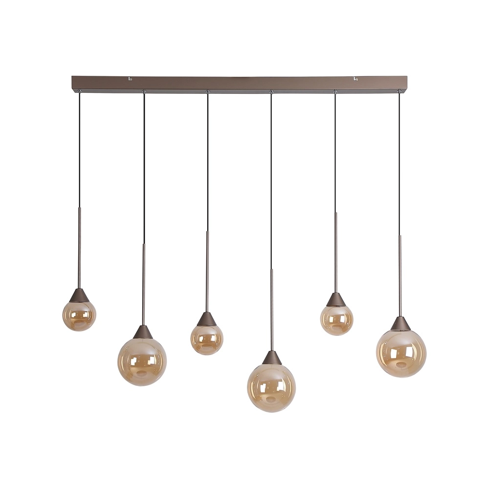 Design-Pendellampe Opux Lux 6-Licht Bronze Gerade Searchlight 5,05342E+12