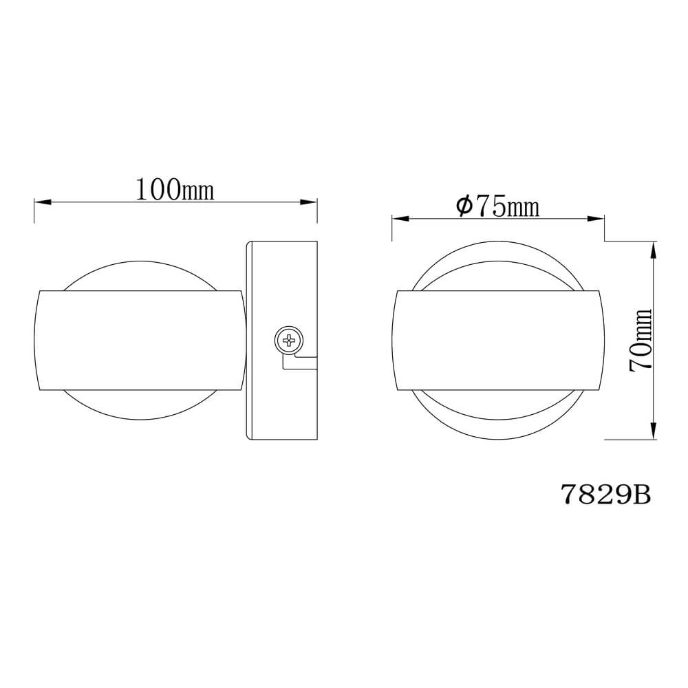 Nickel Wandleuchte Randi Entwurf Globo 9007371349623