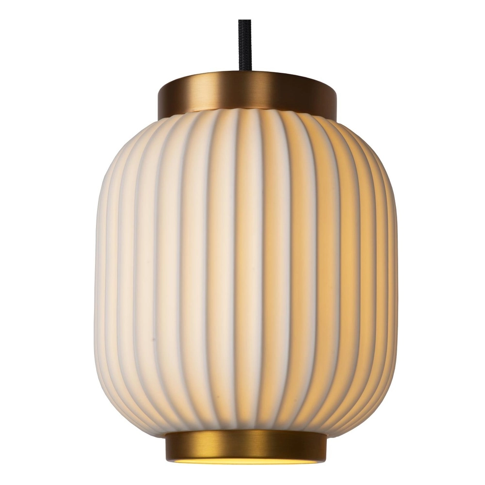 Design-Pendellampe Gosse 3-helles Gold mit Weiß Lucide 5411212134189