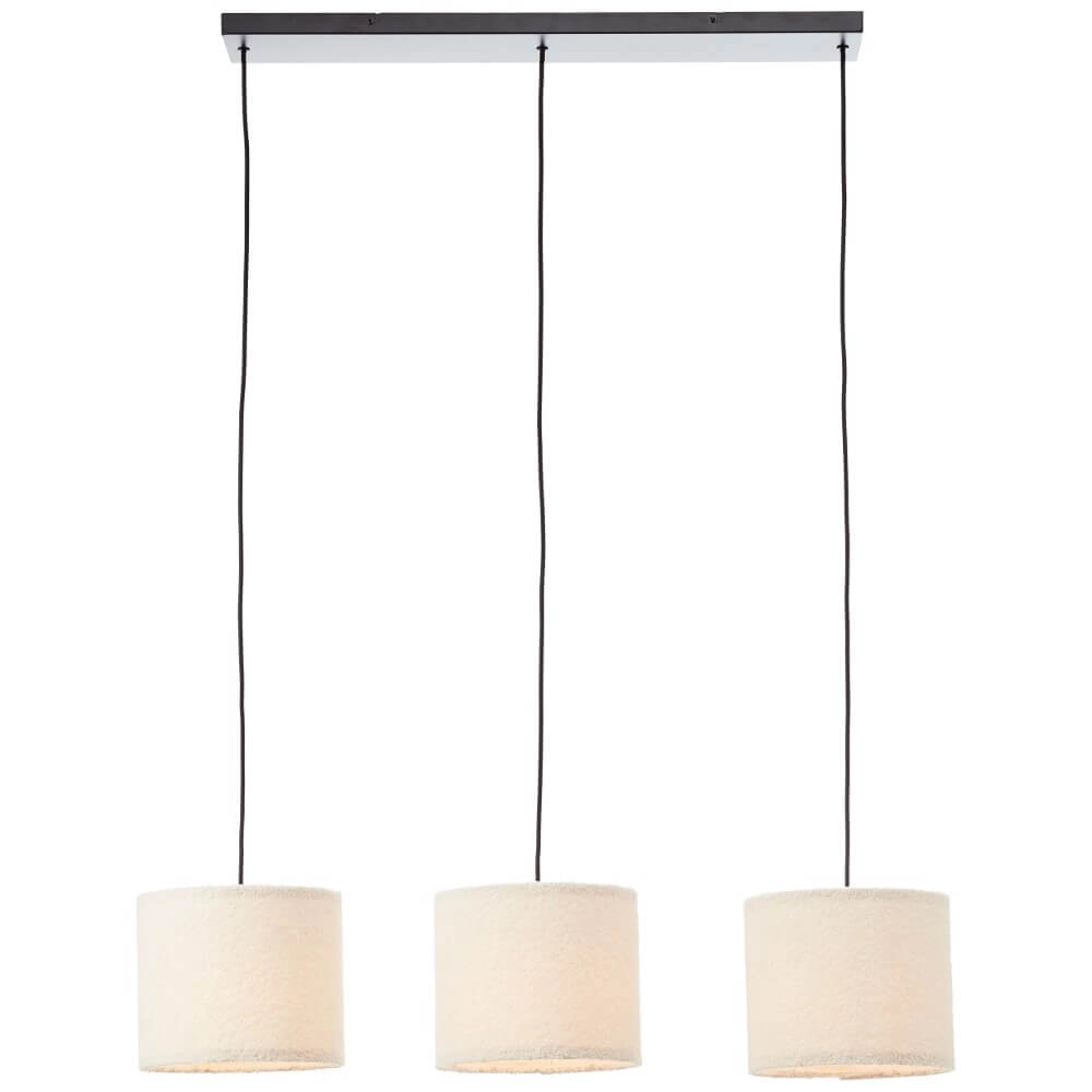 Cremefarbene Hängelampe Teddy 3-flammig Brilliant 4004353447273