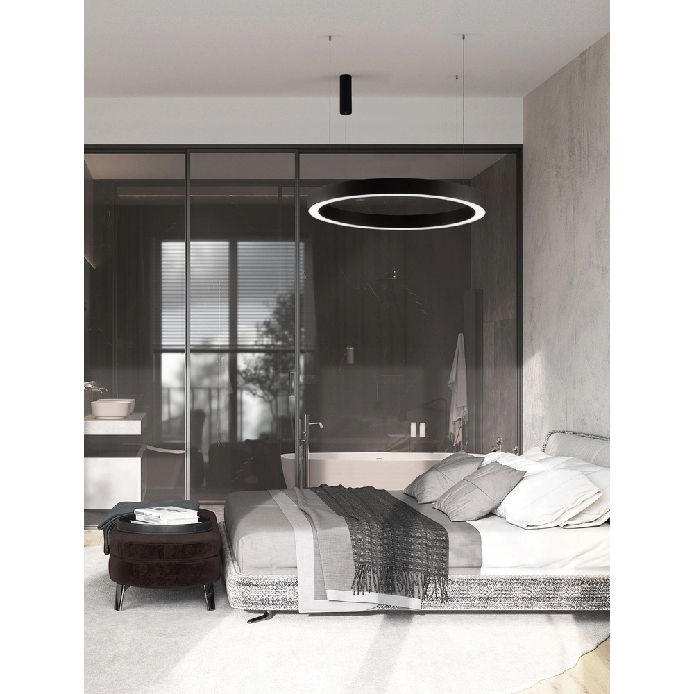 Pendelleuchte Morbido schwarz Ø 100cm Lyora 5212017438706