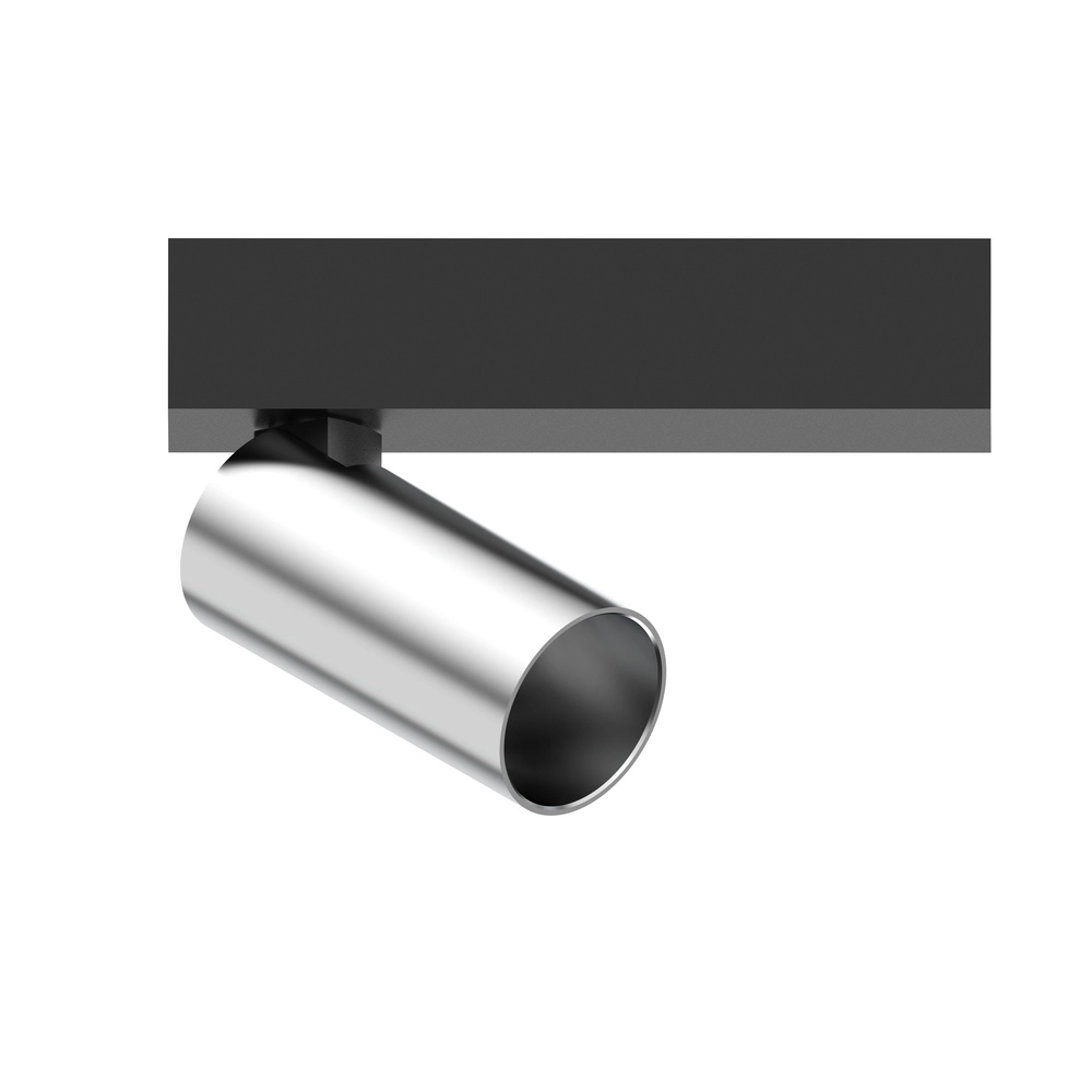 1-Licht-Scheinwerfer mit einer Oberfläche montiert Tevo Mini Schwarz mit Chrom